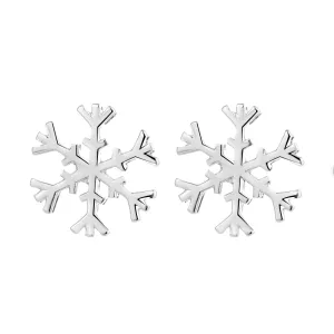 Sterling Silver Snow flake Earrings