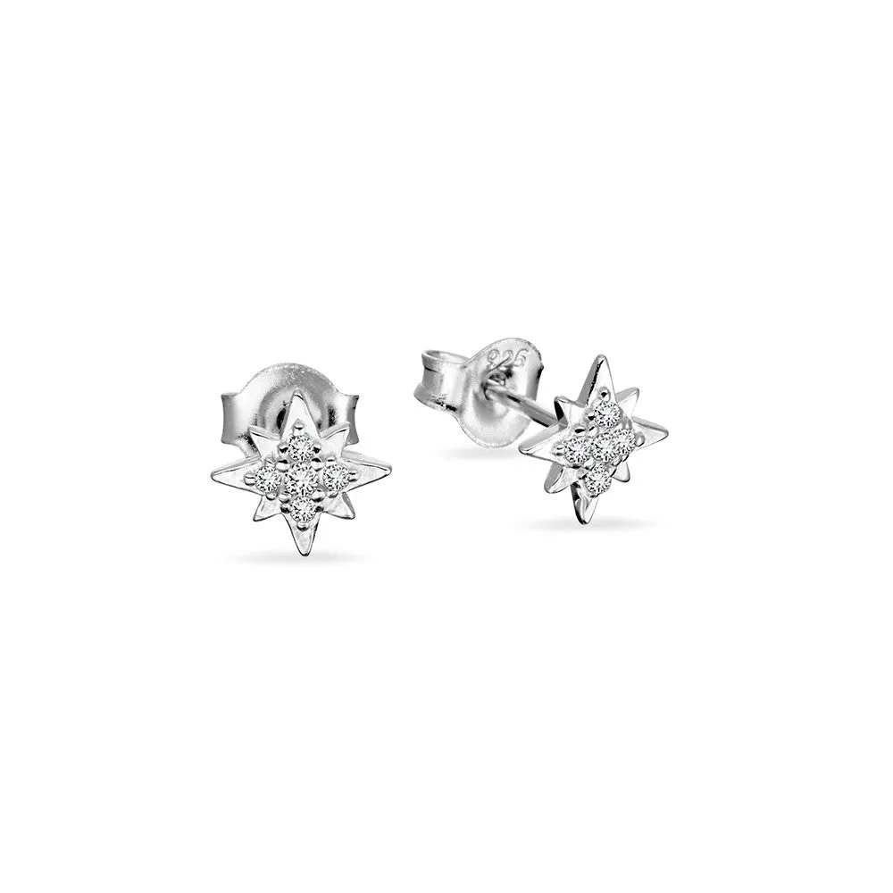 Sterling Silver Studs - CZ Spark