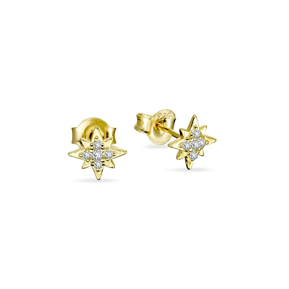 Sterling Silver Studs - CZ Spark