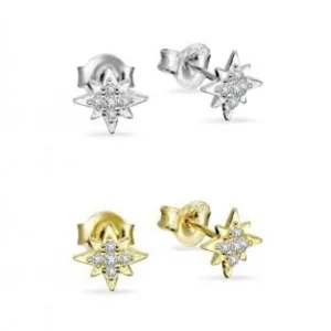 Sterling Silver Studs - CZ Spark