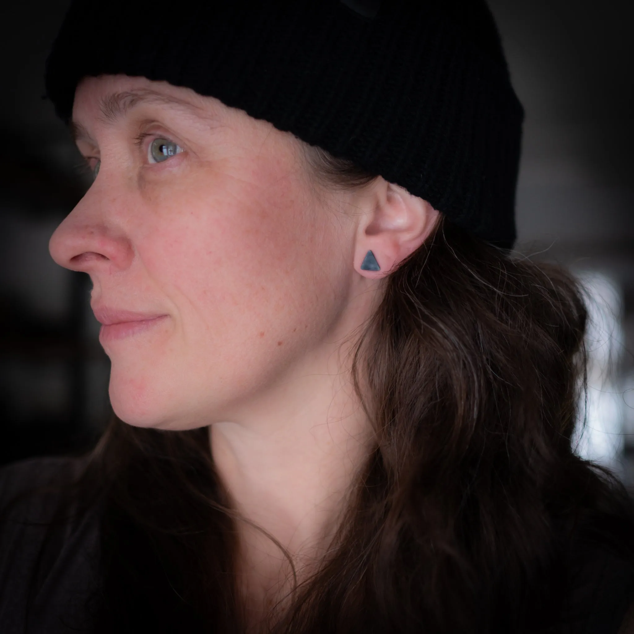 Stud Earrings (Triangle)