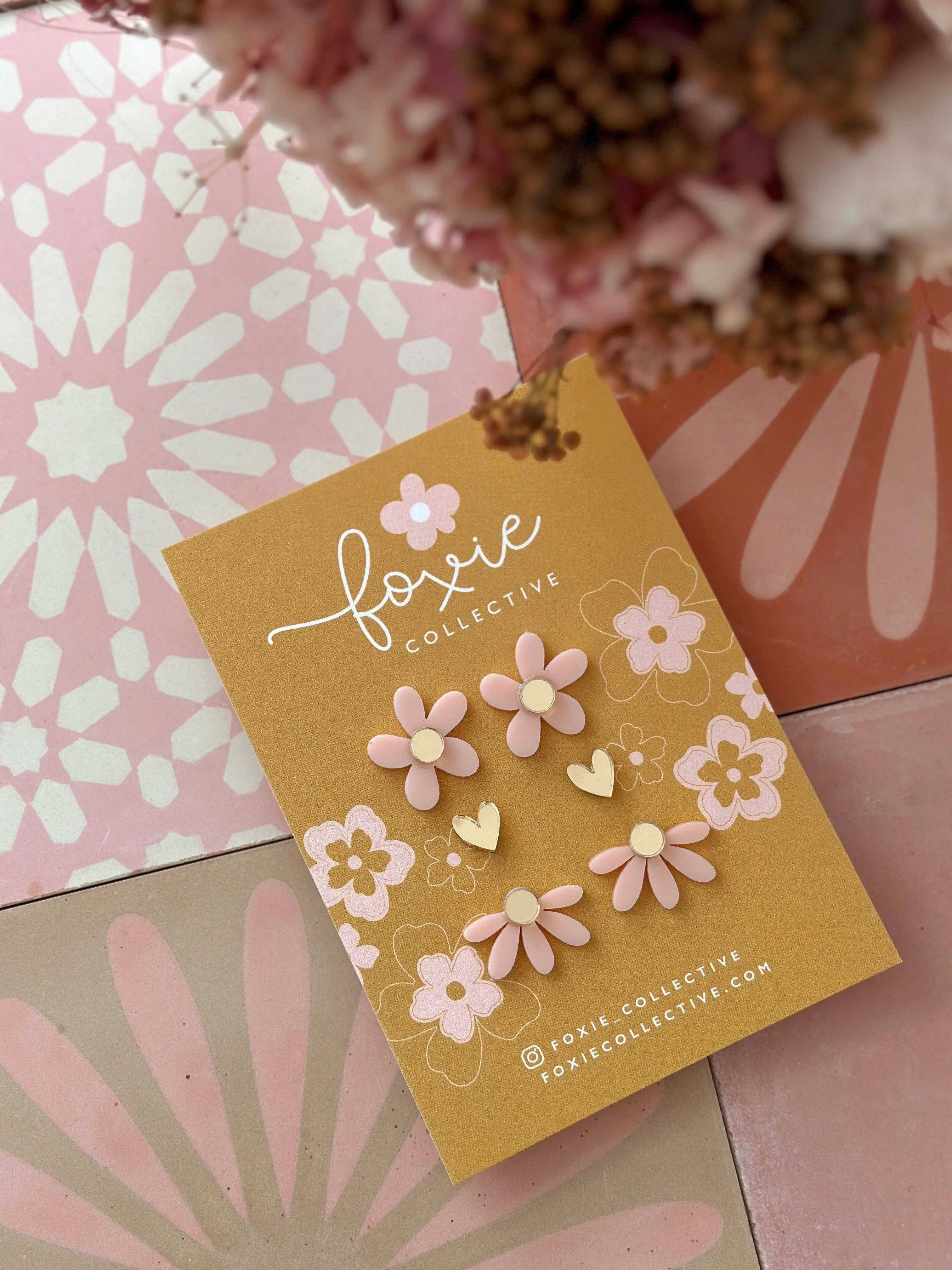 Stud Pack Trio | Pale Pink   Gold