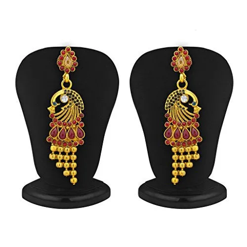 Sukkhi Beguiling 5 Strings Gold Plated Peacock Antique Necklace Set for Women