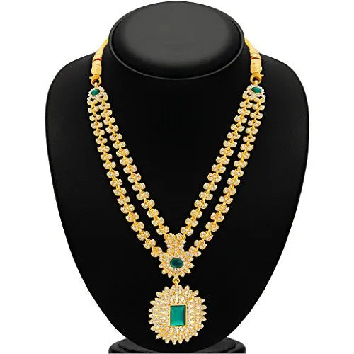 Sukkhi Exquitely Gold Plated AD Necklace Set for Women