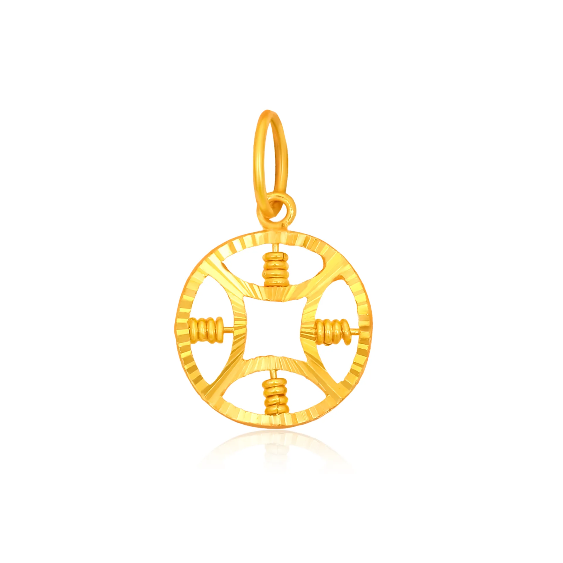 TAKA Jewellery 916 Gold Pendant Coin