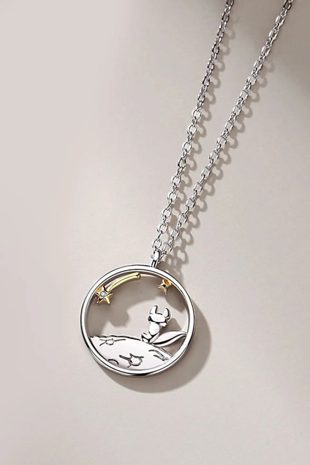 TastyHottie - Little Prince & Little Fox Couple Necklace