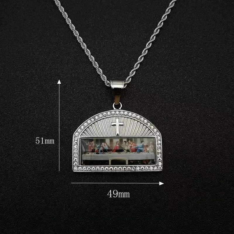 The Last Supper Oil Painting Pendant