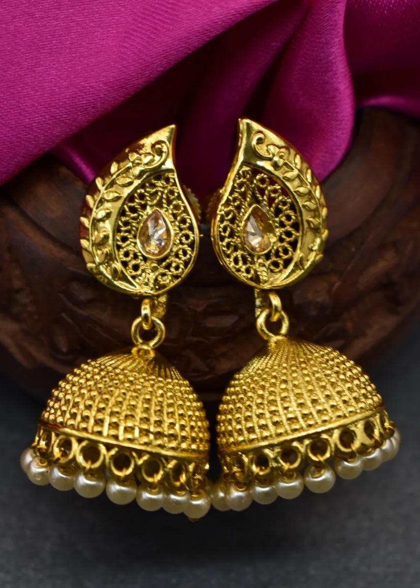 TRENDY DESIGNER JHUMKI EARRINGS