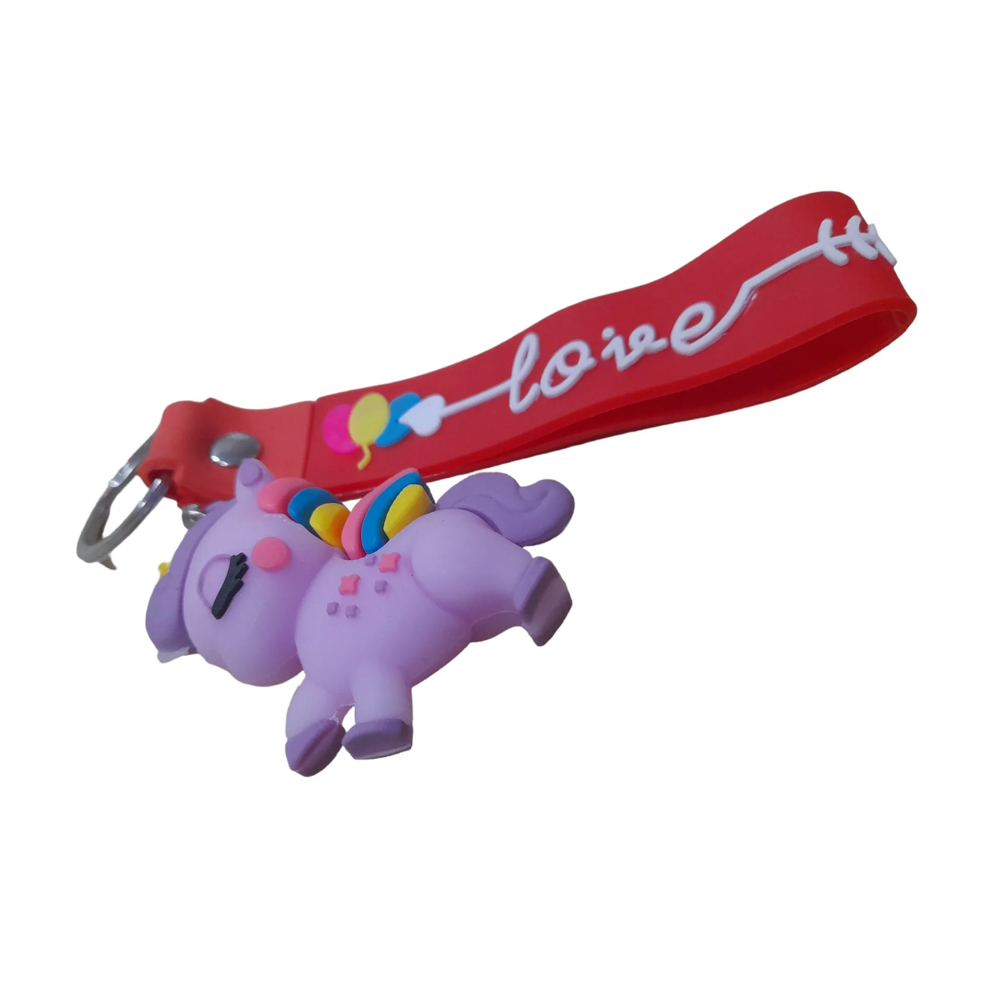 Unicorn Keychain Silicone, Attractive Unicorn Key-Ring Door Car Key Chains