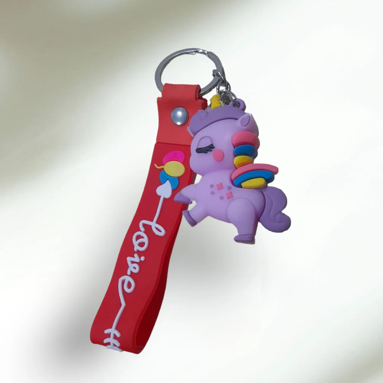 Unicorn Keychain Silicone, Attractive Unicorn Key-Ring Door Car Key Chains