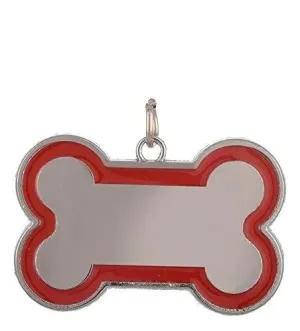 W9 Bone Shape Collar Tag Cum Pendant for Dog/Puppy/Kitten/Cat (Color May Vary)-Small-Make Your Pet Cute.