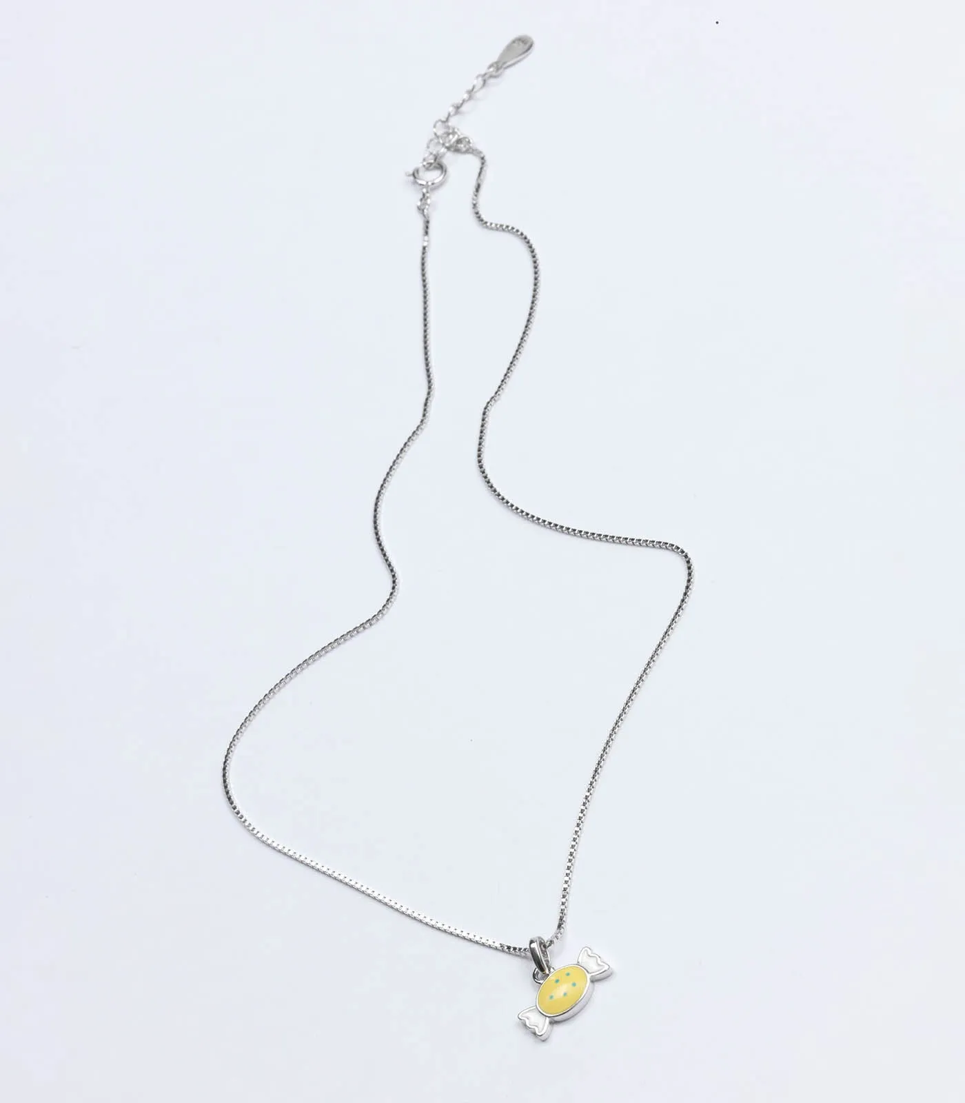Yellow Toffee Necklace (Silver)